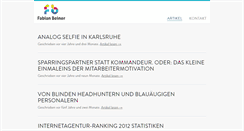 Desktop Screenshot of fabian-beiner.de
