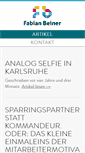 Mobile Screenshot of fabian-beiner.de